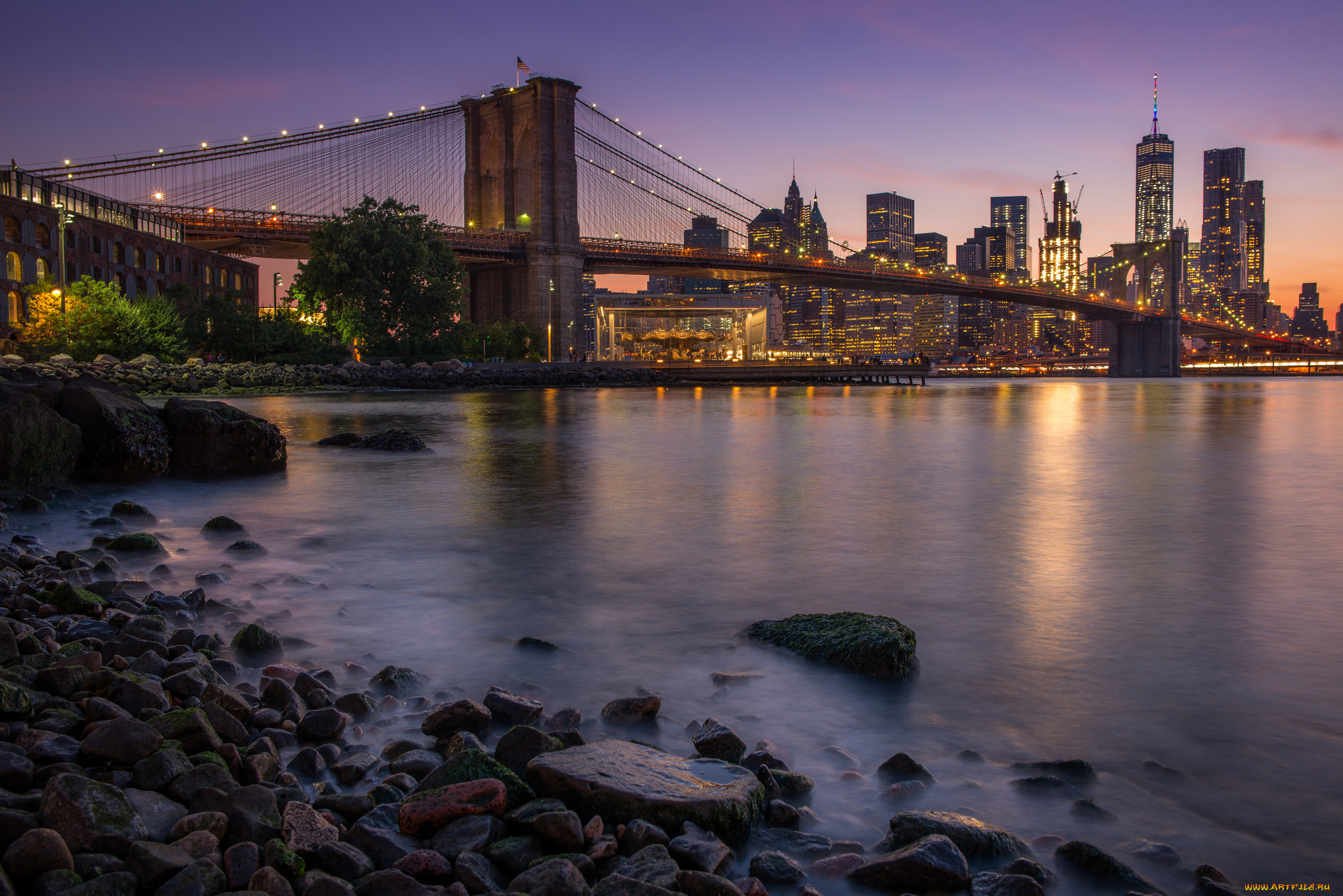 brooklyn bridge and manhattan, , - , , , 